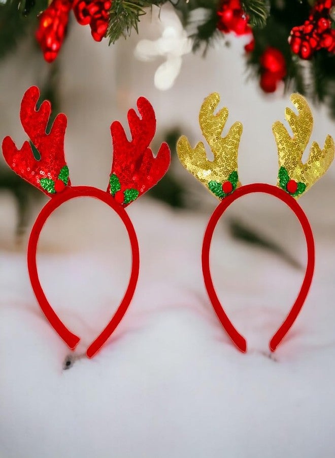 Evisha 6 pcs Reindeer Headband Hairband Party Costume for Christmas X-Mass Party Celebrations - Image 3